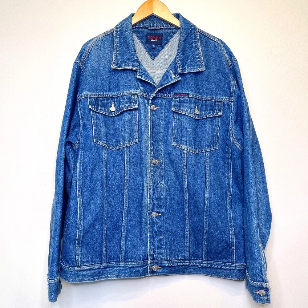 Tommy Jeans VTG Y2K VSCO Unisex Denim Jean Jacket - Picture 2 of 16